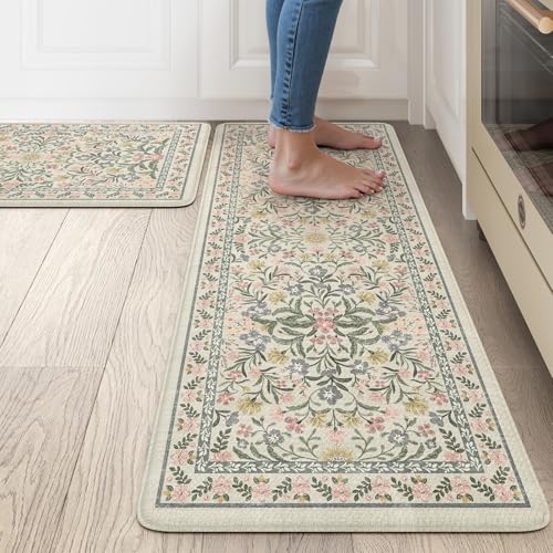 Modern Floral Kitchen Mats