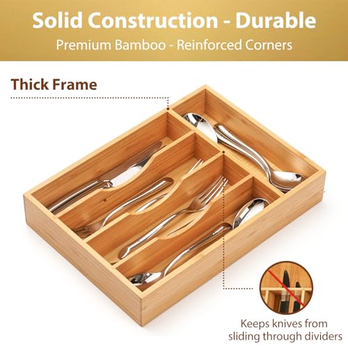 Kitchen Silverware Flatware Utensils Drawer Organizer