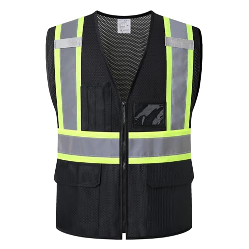 High Visibility Reflection Mesh Safety Vests with Multi