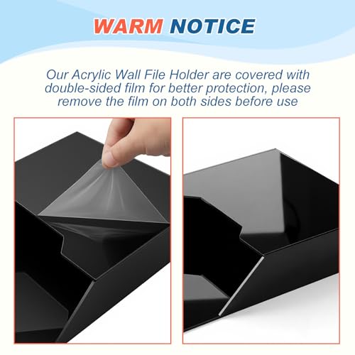 Acrylic File Holder Wall Mount