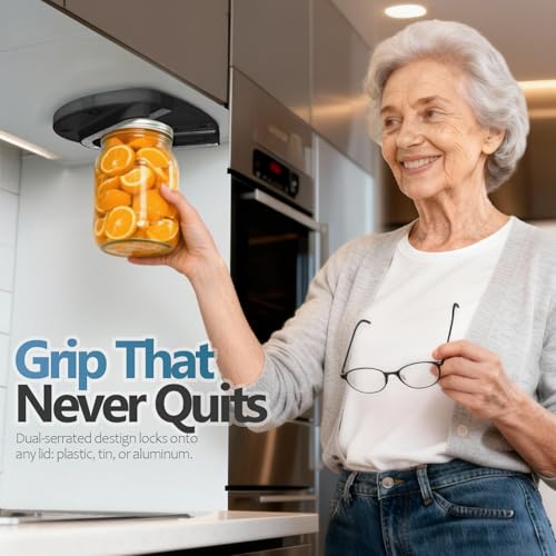 Mount on Cabinet Jar Opener for Weak Hands