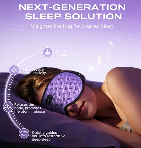 Sleep Mask Headphones Bluetooth 5.4 with 3D Removable Hot & Cold Compress