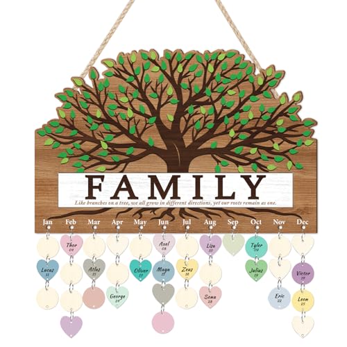KAlRNE Birthday Wooden Wall Hanging Decor