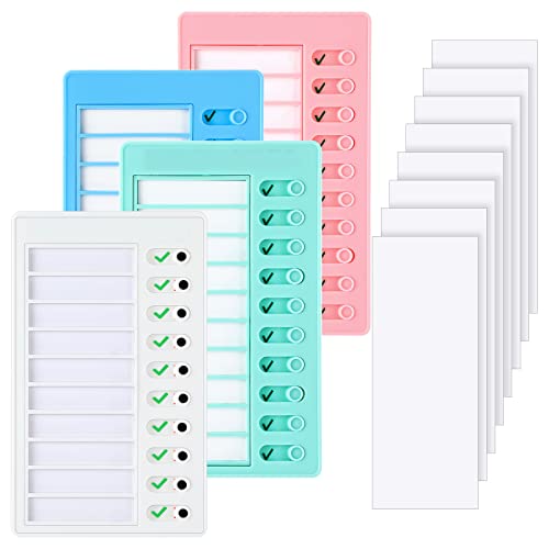4 Pcs Chore Chart Kids Checklist Board