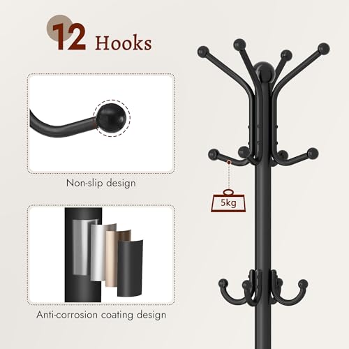 Coat Rack Stand with Umbrella Holder