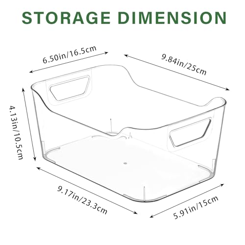 Clear Plastic Storage Bins