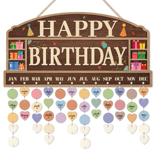 KAlRNE Birthday Wooden Wall Hanging Decor