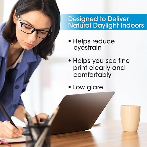 LED Floor Lamp with Optical Grade Magnifier