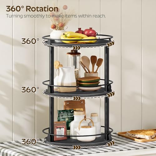 Spice Rack Set of 2 Lazy Susan Organizer