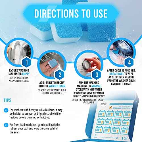 Washing Machine Cleaner Descaler Tablets