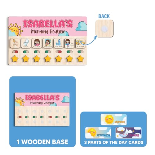Personalized Wooden Chore Chart for Kids