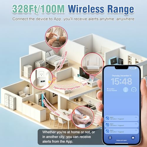WiFi Caregiver Pager Alert Button