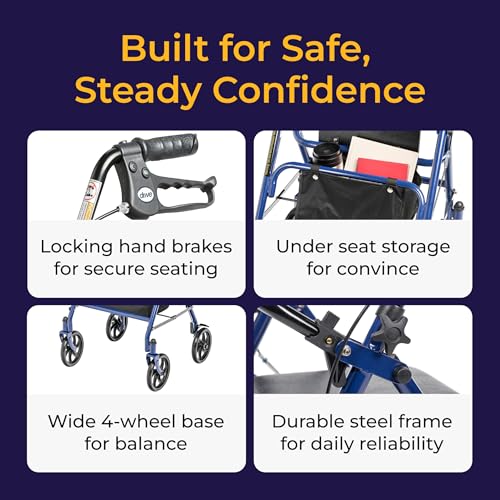 Rollator Walker with Seat