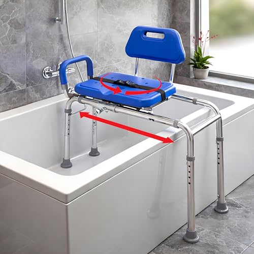 Gateway Premium Sliding Bath Transfer Bench with Swivel Seat
