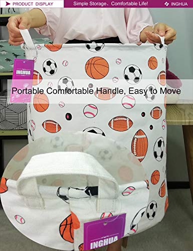 Laundry Hamper Large Canvas Fabric Storage Basket