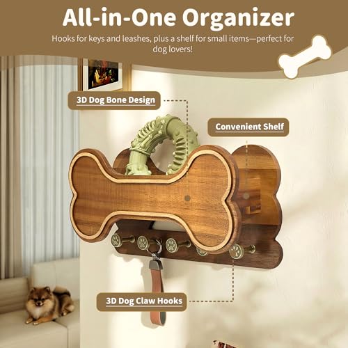 Decorative Dog Leash Holder for Wall