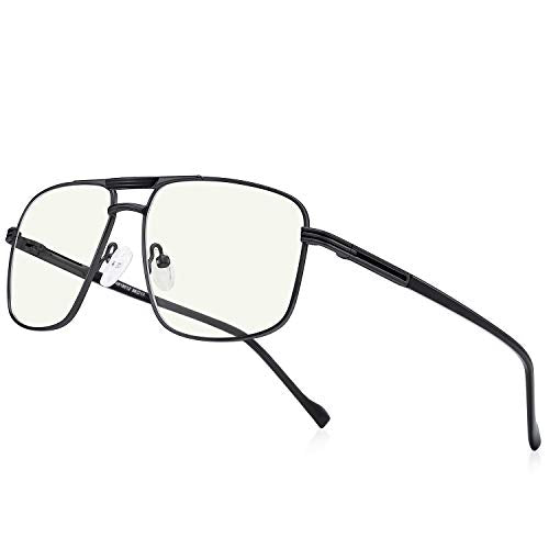 RBPilot Square Metal Aviator Reading Glasses for Men