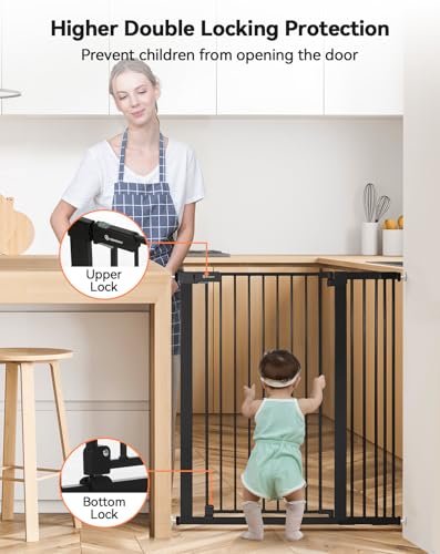 42" Extra Tall Baby Gate for Stairs Doorways