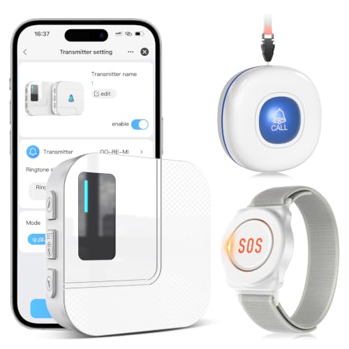 Wi Fi Wireless Caregiver Pager Call Button for Elderly at Home