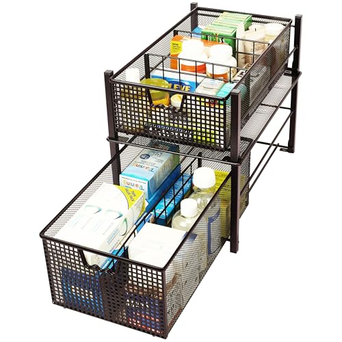 DecoBros Mesh Cabinet Basket Organizer