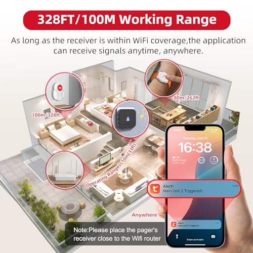 Wi Fi Wireless Caregiver Pager Call Button for Elderly at Home