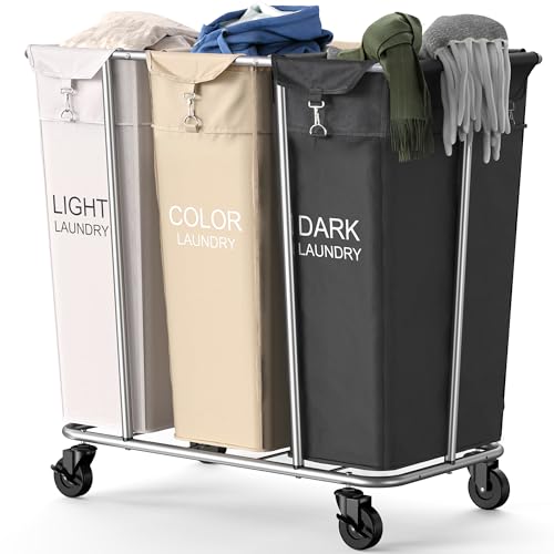 Rolling Laundry Hamper Cart and Sorter