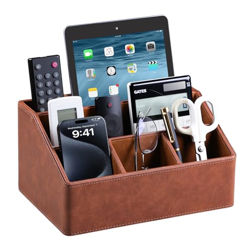 PU Leather Desk Organizer