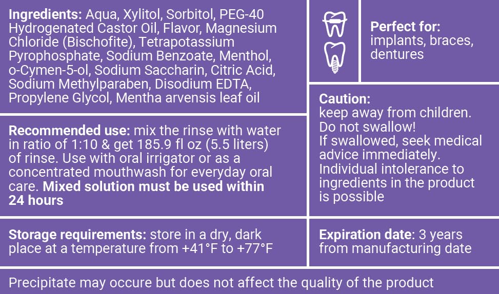 Water flosser Rinse White Teeth