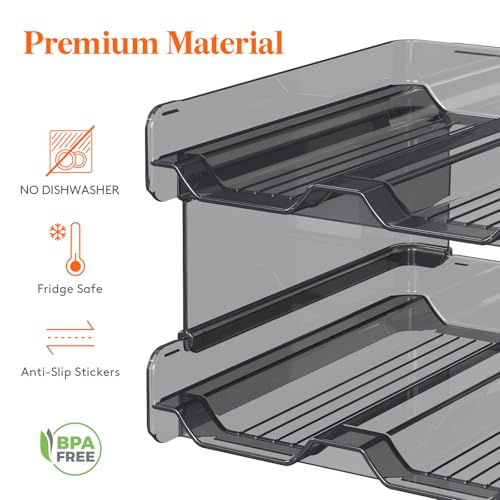 Plastic Stackable Wine Rack for Refrigerator