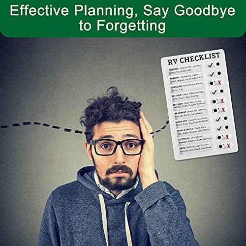 Rv Checklist Board to Do List Boards Plastic Chore Chart Memo Checklist Boards with Slider Portable Daily Affairs Detachable Schedule Planner for Home Office Check Items Accessories