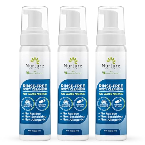Nurture Rinse Free Waterless Foaming Cleanser Body Wash w