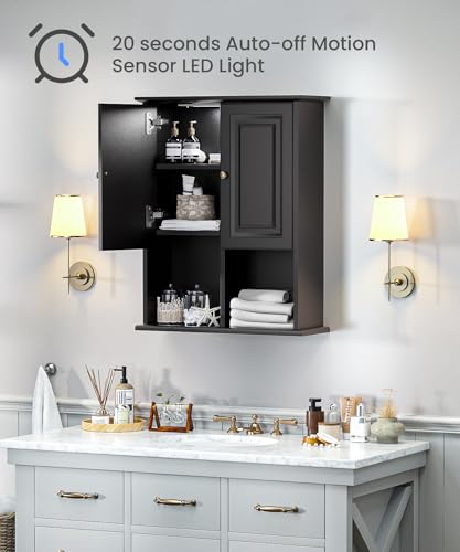 Bathroom Wall Cabinet with Motion Sensor Light