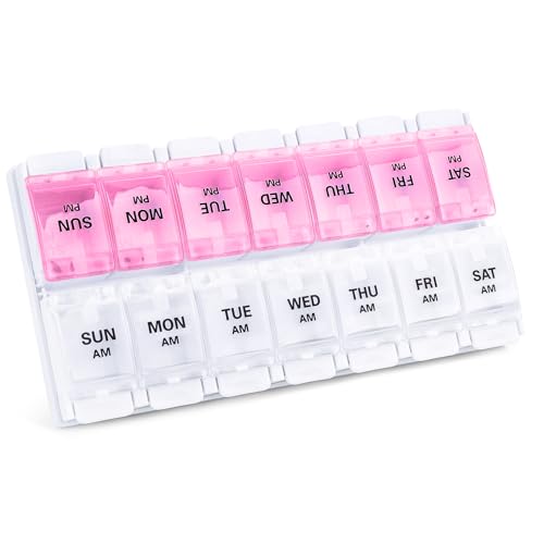 AM PM Weekly 7 Day Pill Organizer