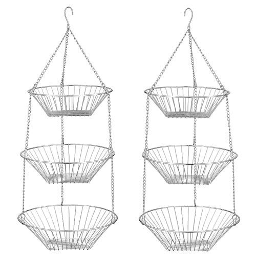 3 Tier Wire Fruit Hanging Basket