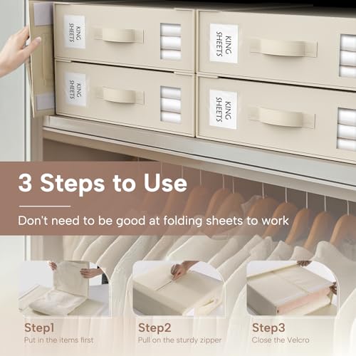 Bed Sheet Organizers and Storage