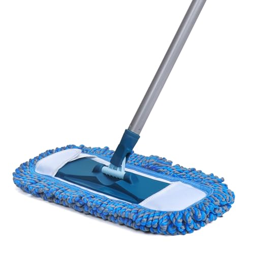 Dust Mop for Hardwood Floors with 57" Long Handle Wet & Dry Mops for Catching Pet Hair and Dust Bunny Microfiber Dust Mops for Vinyl