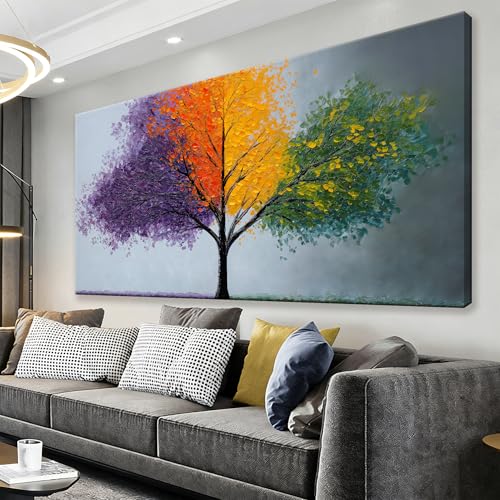 Oversized Wall Art Decor Gold Boho Canvas Art Wall Decor For Living Room