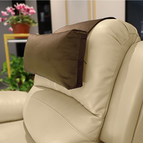 Neck Pillow for Recliner Head Pillow Adjustable Plush Pillow Neck Roll Non Slip Fleece Couch Neck Head Support Pillow for Travel Home Recliner Sofa Armchair