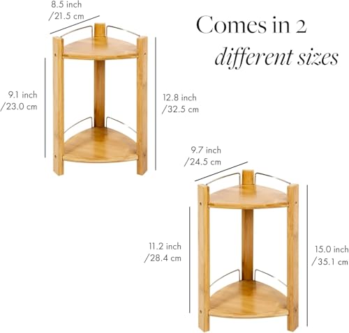 Bamboo Shower Corner Caddy