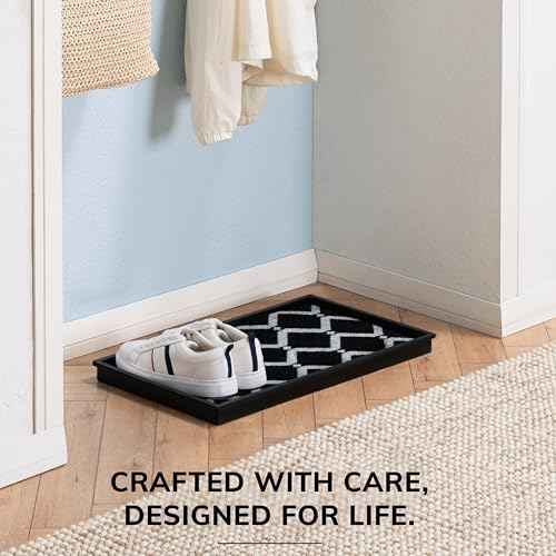 Heavy Duty Waterproof Rubber Shoe Storage Mat Organizer