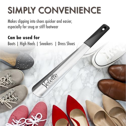 Metal Shoe Horn Long Handle for Seniors