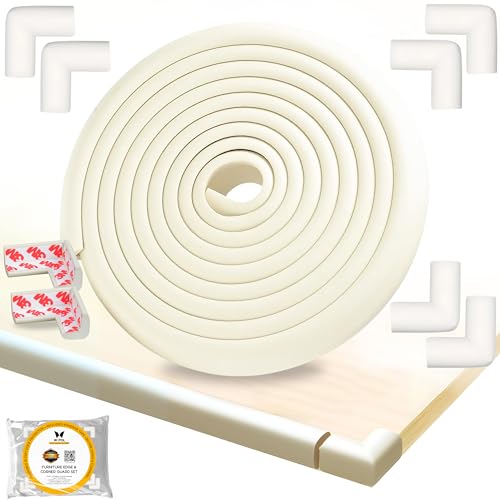 Corner Edge Protector Baby Proofing with 8 Corner Guard 18ft Furniture Corner & Edge Safety Bumpers Cushion