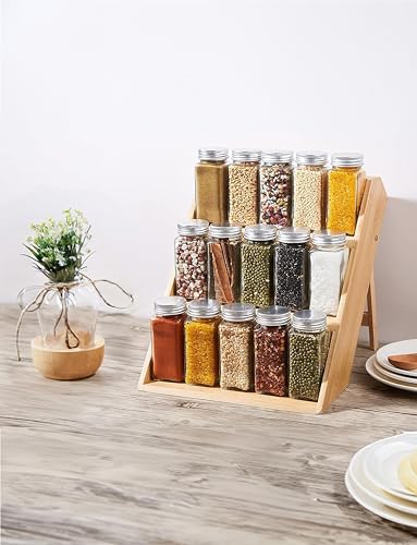 Bamboo Expandable Spice Rack Organizer