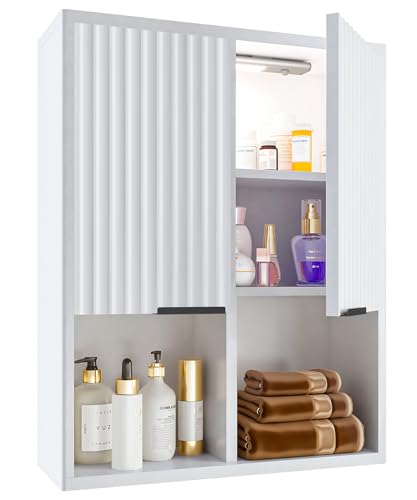 Bathroom Wall Cabinet with Motion Sensor Light