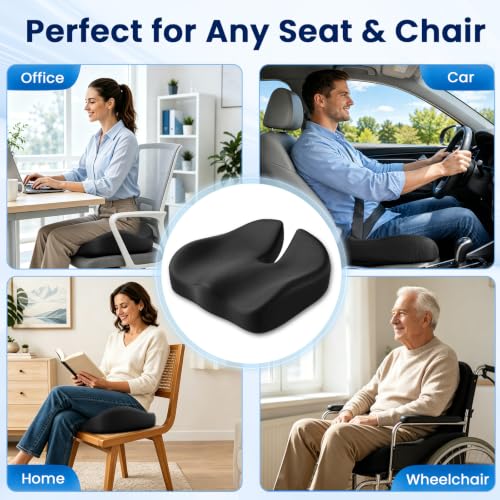 Seat Cushion Extra Large Memory Foam Cushion for Office Chair Cushions