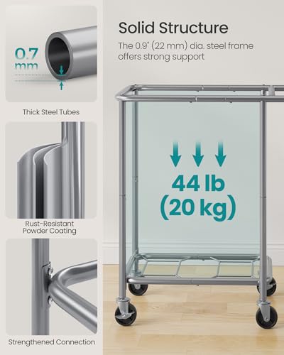 Laundry Basket with Wheels