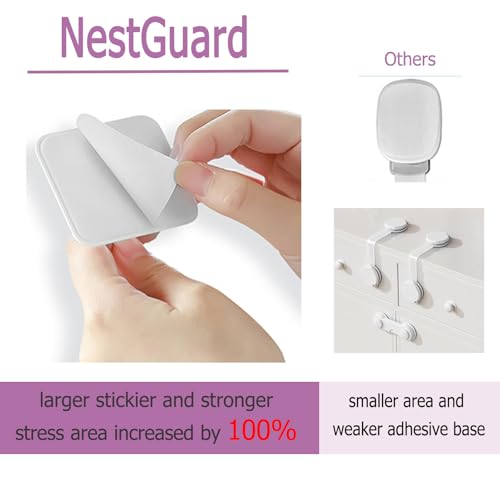 Upgraded No Drill Adhesive Furniture Anchor