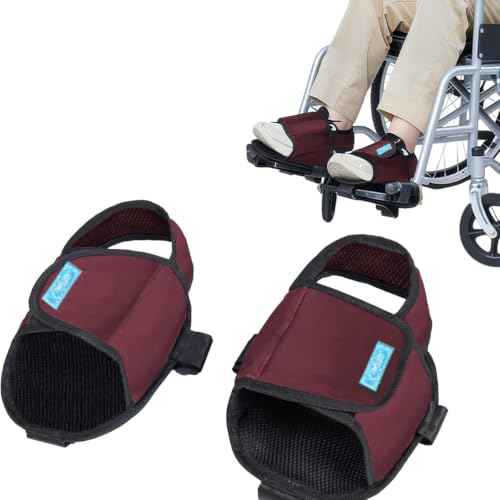 Wheelchair Restraint Shoes Prevent The Foot from Falling Off The Footrest Adjustable & Easy to Wear