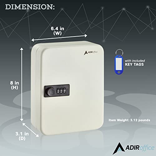 Secured 40 Key Cabinet with Combination Lock