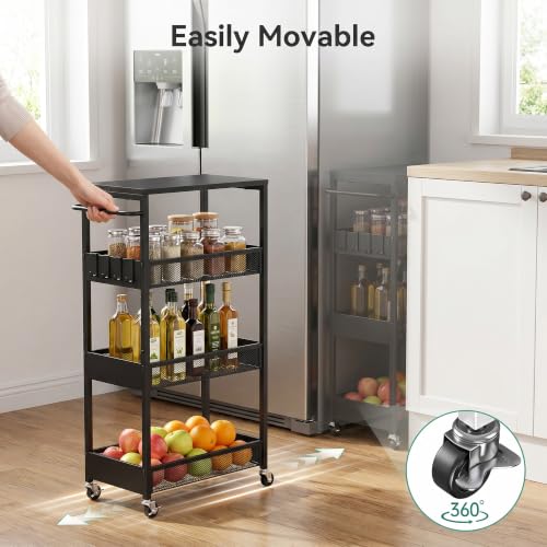 Slim Rolling Utility Cart